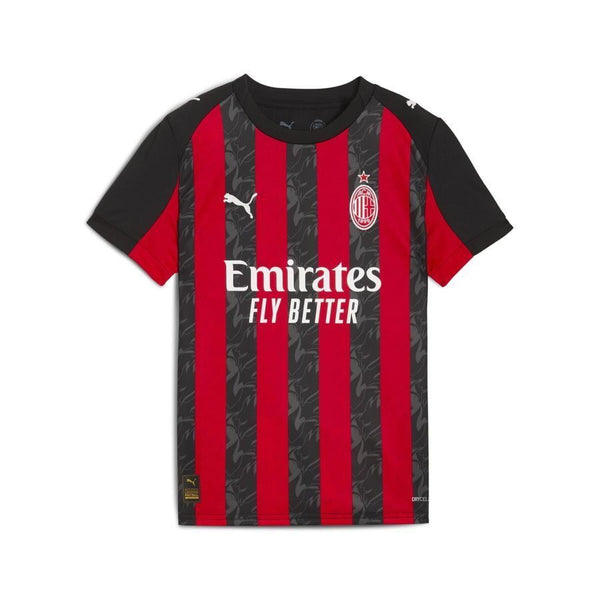 Camisa Milan I Home 2025/26 Puma Torcedor Masculino Vermelho e Preto