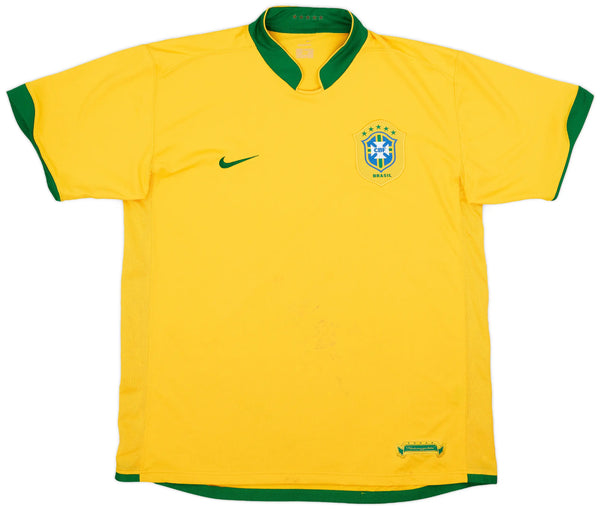 Camisa Retrô Seleção Brasileira I Home Nike 2006/08 Masculino Amarela RONALDO #9