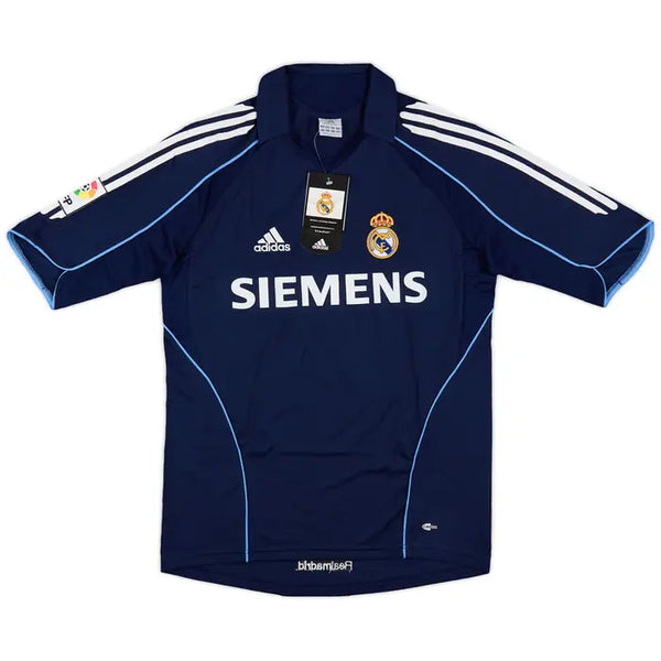Camisa Retrô Real Madrid Away 2003/04 RONALDO #9 Azul Marinho