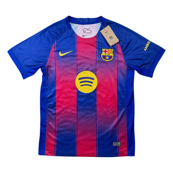 Camisa Barcelona Home I 2025/26 Azul e Grená