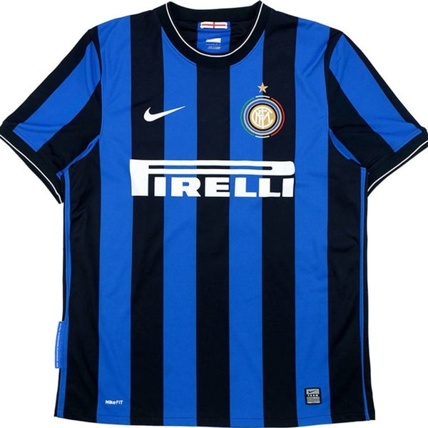 Camisa Inter de Milão Retrô 2010 Azul e Preta - Nike ETO'O #9
