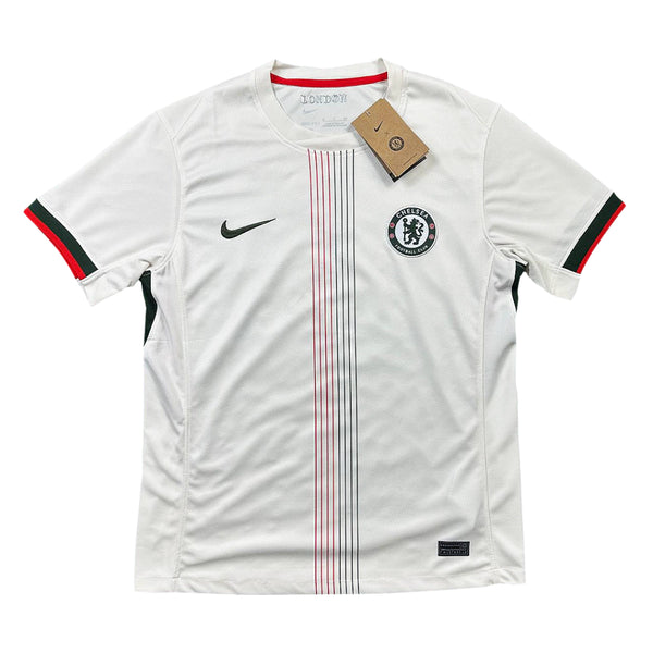 Camisa Chelsea II Away 2025/26 Torcedor Masculina Bege