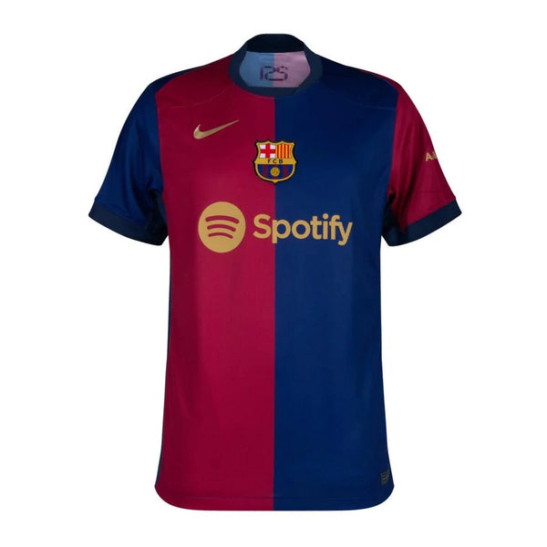 Camisa Barcelona I Home LEWANDOWSKI #9  Masculino 2024/25 Azul e Grená